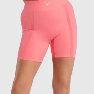 Gymshark-whitney simmons coral Bike Shorts